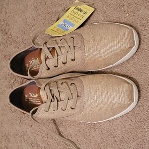 Toms Donovan Natural Metallic Burlap